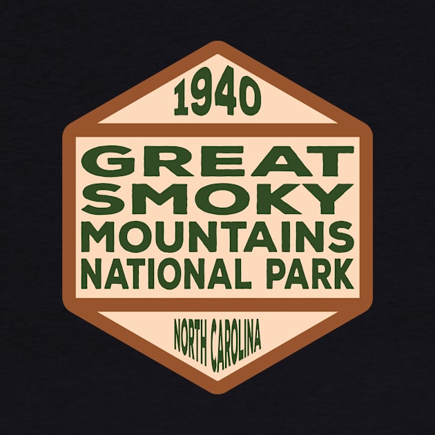 Great Smoky Mountains National Park North Carolina badge by nylebuss